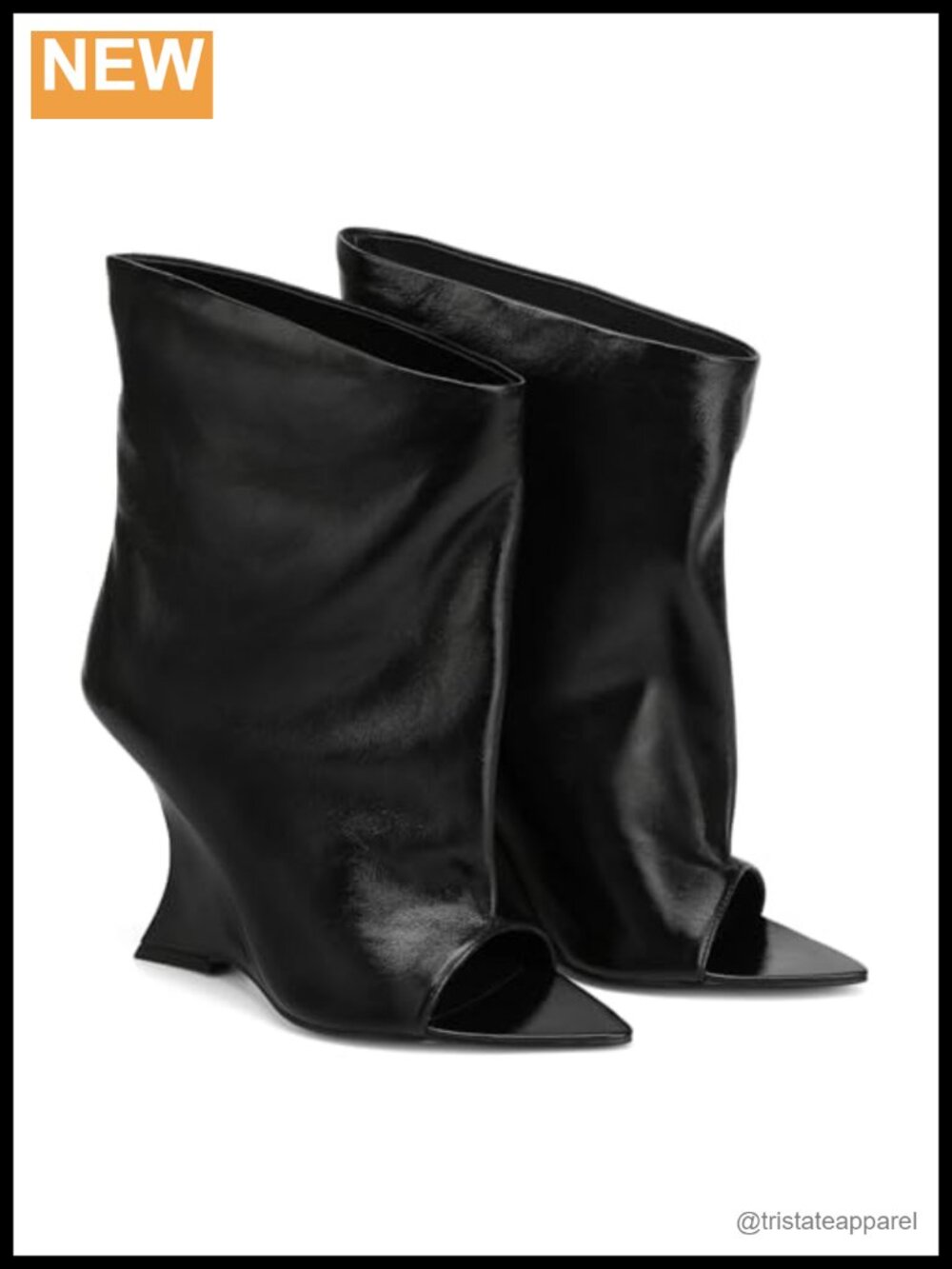 Women's Slouchy Wedge Booties Mid-Calf
